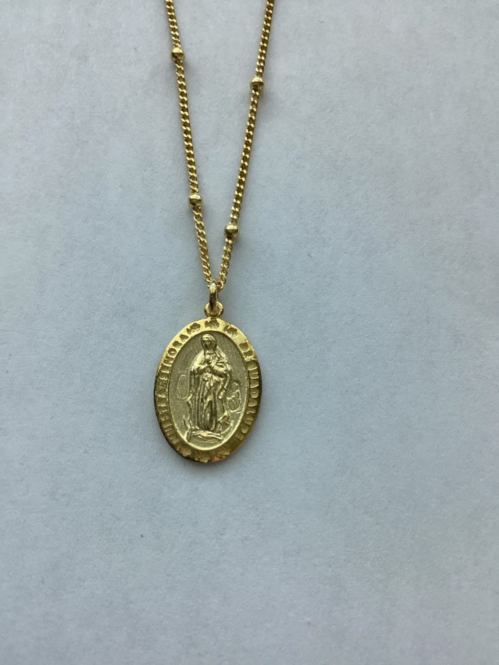 Argento Vivo Sterling Silver GP RELIGIOUS MEDALLION - Picture 8 of 8